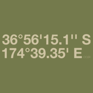 Titirangi - DMS Coordinates | Tote Bag | Light-Green Print Design