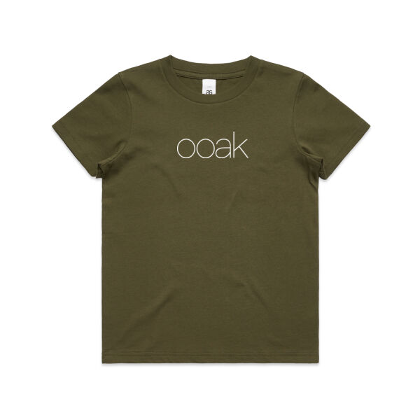 OOAK Large Logo Tee | Youth | White Print Thumbnail