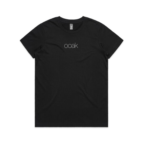 OOAK Small Logo Tee | WMS Organic | White Print Thumbnail